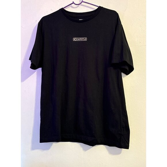 Chipotle T-Shirt Unisex Black We Really Use Real & Delicious Ingredients in Our - Picture 1 of 13